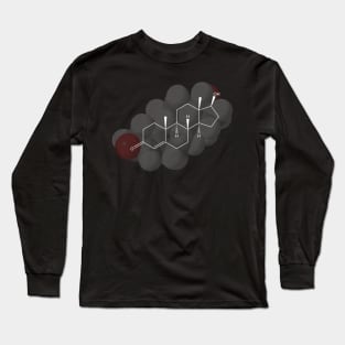 Testosterone Molecule Chemistry Long Sleeve T-Shirt